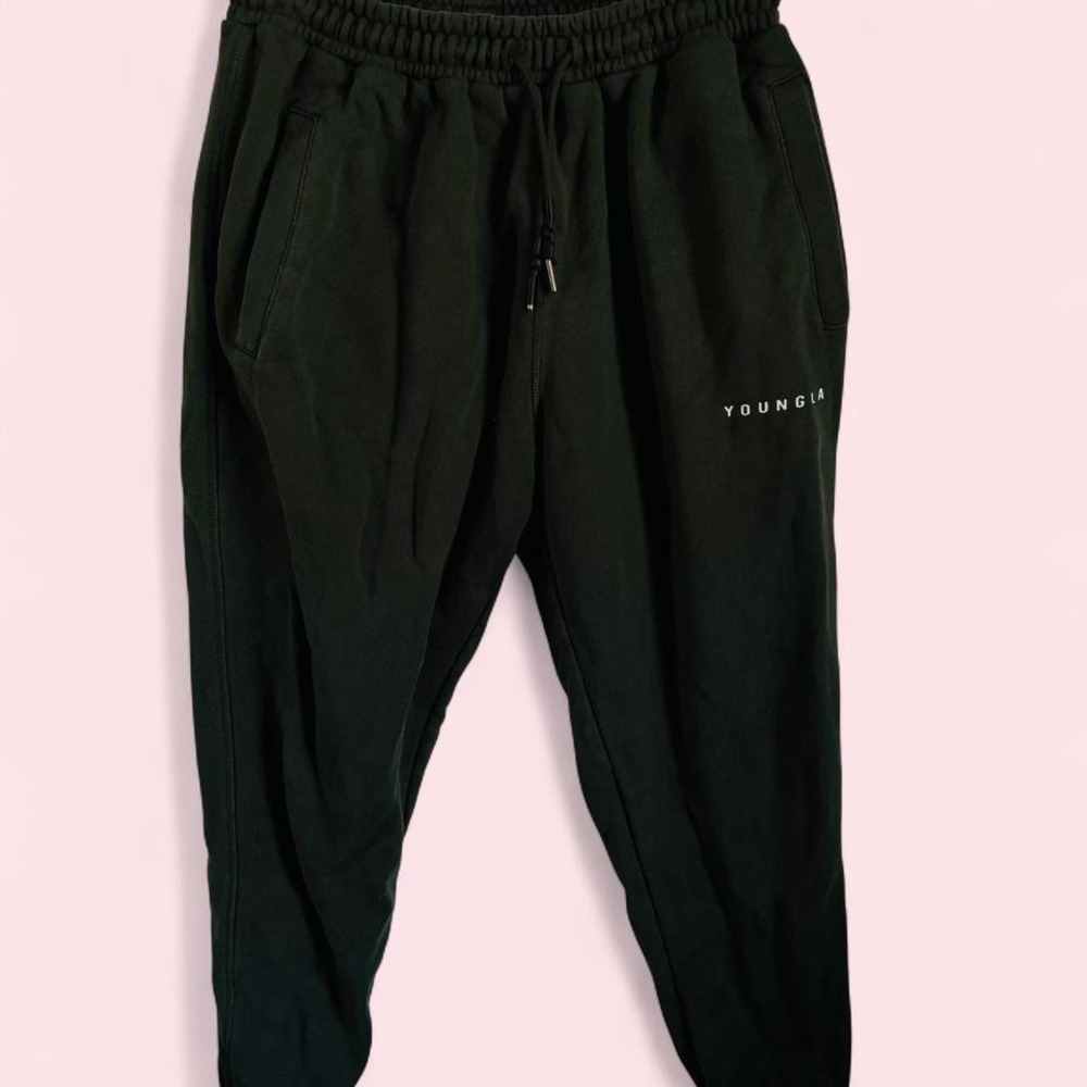 YoungLA green joggers Size L #loungewear #athleisure